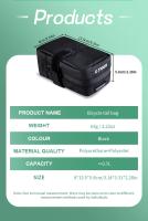 Bolsa De Bicicleta X-TIGER Mini 0.7L Portátil Impermeable Con Reflejante Para MTB Mountain Road Bike Kit De Herramientas Y Reparación - details 1