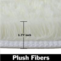 Alfombra Redonda De Peluche Suave Para Niñas Habitación De Princesa Castillo Alfombra Gruesa Decorativa Para Dormitorio Moderno - details 20