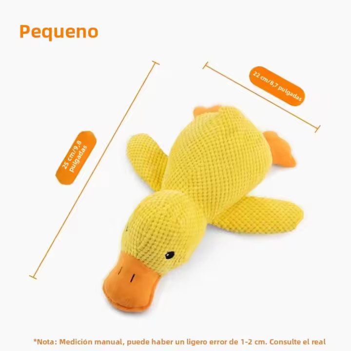 Juguete De Perro Booteely Peluche Compañero Pato Duradero Antirrápido Alivio De Mordedura Y Masticar Sonido De Pato Para Divertirse - 1