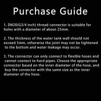 Válvula De Desbordamiento De Tanque De Agua 1Pc Conector De Tubo Regulación De Flujo G3/4 Pulgada DN20 Hilo Plástico Para Jardín Riego Granja Avícola - details 0