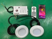 Luz LED RGB 12W DC12V Para Piscina Control Bluetooth APP Luz Submarina Exterior/Interior Fuente De Iluminación Paisajística Piscina Luz Spot - details 2