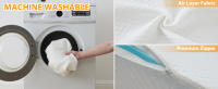 Almohada De Memoria Para Las Rodillas 1pc Colchón De Triángulo Para Levantar Las Piernas Y Dormir En La Espalda Material De Espuma De Memoria Lavable - details 3