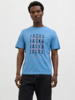 Jack & Jones SS25 Hombre Pack 2 Camisetas de Algodón Mod JJDELVIN logo estampado Moda Casual Informal REF 247813 - details 14