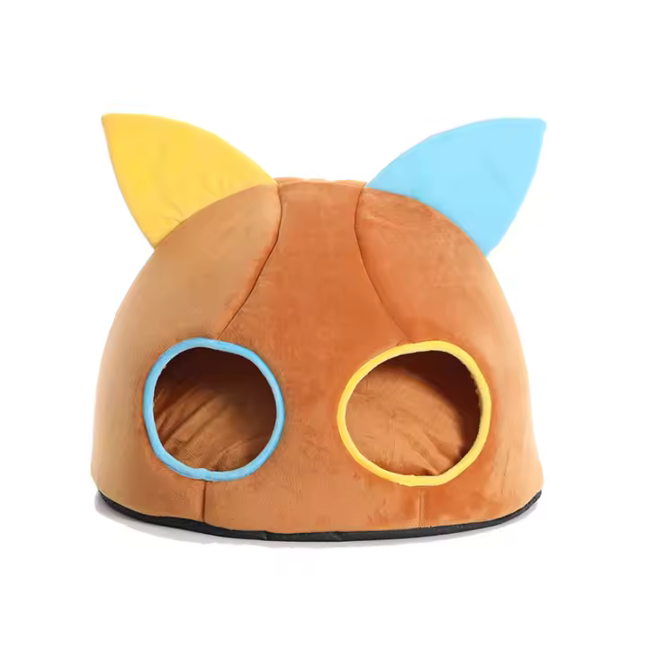 Nueva Diseño Casa Para Gatos Caliente Invierno Cama Para Gatos Doble Agujero Nido De Gato Joven Túnel Cueva De Gato Suave Cama Para Mascotas - 1