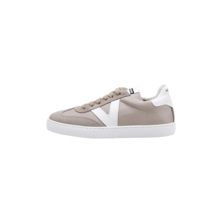 victoria BERLÍN SERRAJE & NYLON Deportivas Planas Unisex Beige - 1