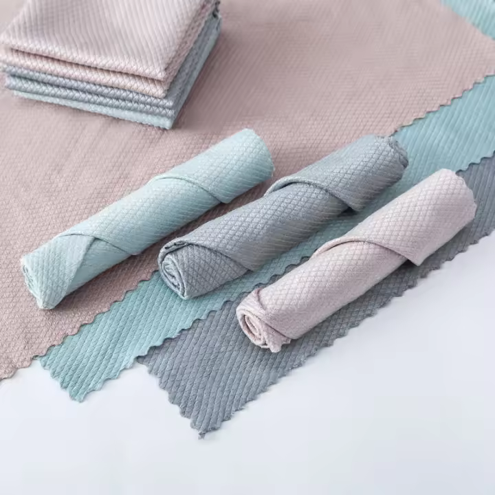 1pc Paño De Escala De Pescado Absorbe Agua Y No Descarta Pelusa Fácilmente Ideal Para Lavar Platos Y Espejos Sin Rastros - 1