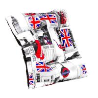 Coshano Cama para Perros Gatos con acolchado cojín grueso y cómodo 60x60x10 Estampado Inglaterra - details 0