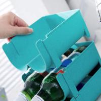 G PP Material apilable cerveza puede titular cerveza puede almacenamiento refrigerador estante puede organizador, puede titular, para la cocina (azul) - details 1