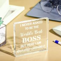 Peso De Papel Boss Keepsake Regalo Para Hombres Y Mujeres Jefes Colaboradores Centro De Mesa Figura De Plástico Decoración Oficina - details 3