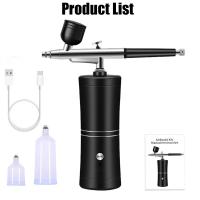 Compresor De Aerógrafo Para Uñas 7.4V Portátil Para Arte De Uñas Y Pintura De Manualidades Herramienta De Compresor De Aerógrafo - details 7