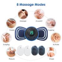 Portable Electric Intelligent Mini Neck Massager Patch for Back and Shoulder Massager With Pad and Remote - details 6