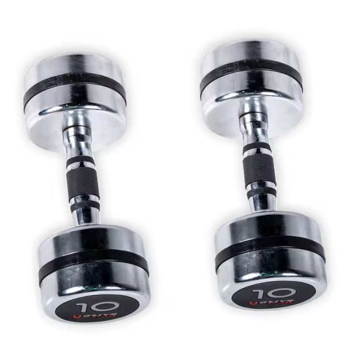 Mancuernas Cromadas O'Live Fitness, 10 Kg - 1