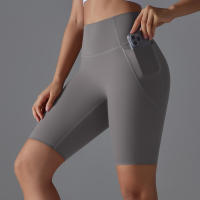 SSITO Pantalones cortos con bolsillos para Gimnasio y Yoga, pantalones cortos de secado rápido para trotar, entrenamiento de Cycling activo, Pantone cortos de Gimnasio para entrenamiento, Fitness, High Belt - details 26