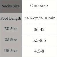 6 Pares De Calcetines De Talla Media Para Mujer Tejidos Térmicos Calcetines Largos Sueltos Y Adecuados Para Primavera Otoño Invierno Calcetines De Lana Gruesa Y Cálidos - details 0