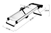 LMETJMA Slicercito Ajustable De Acero Inoxidable Para Verduras Y Frutas Cortador De Pato Patata Tomate Cebolla Zanahoria JT213 - details 8