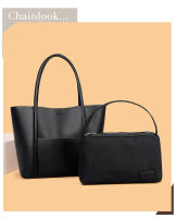 Bolso de mujer de piel auténtica, novedad de 2025, sencillo, de gran capacidad, tipo tote, bandolera de piel de vaca de dos capas, bolso grande - details 2