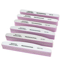 Kit Profesional De Archos Para Uñas 3/5/10pcs Sandía Negra 80/100/180 Grados Lijadores De Uñas De Acrílico Para Pulir Y Esmalte - details 0