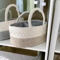 Bolsa De Pañales De Algodón Para Bebé Cesta De Almacenamiento Portátil Para Viajes Eco-amigable Bolsa Para Mamá - details 3