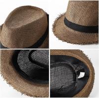 Elegantes de Ala Ancha para helbres, accesorios, sombreros retro Britanicos, Pareja, jazz, Paja Sombreros de Playa de paja para humbres y Mujeres, sombreros hawaianos - details 3