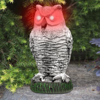 Decoy De Falso Águila Realista Con Cabeza Giratoria De 360° PE Simulación De Pájaro Para Disuadir Aves En Jardín Decoración De Estatua De Águila - details 7