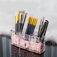 Cajón De Espejo Con Patrón De Diamante Para Almacenamiento En Baño Organizador De Maquillaje Y Labiales En Plástico - details 3