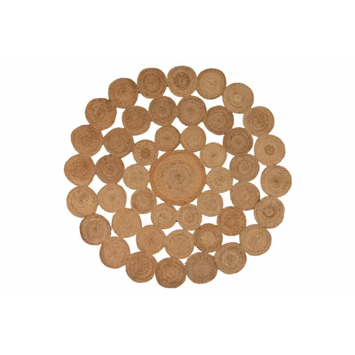 Adda Home Alfombra Yute Natural 220x220 Cm - Decoración Hogar - 1