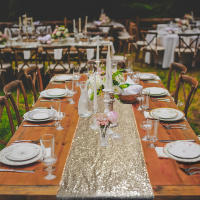 Mantelos De Lentejuelas Brillantes Para Decoración De Bodas Cumpleaños Baños De Lujo Fiesta Navidad Personalizados De Poliéster 100% - details 8
