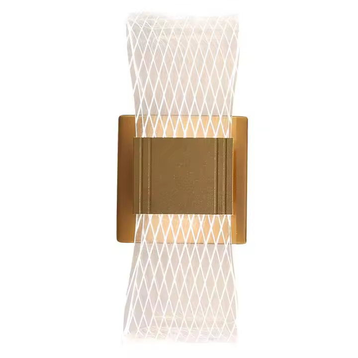 Lámpara De Pared De Acrílico Y Aluminio Con Luz Cálida Estilo Nórdico Moderno Decoración Sencilla Para Sala De Estar Comedor Dormitorio - 1