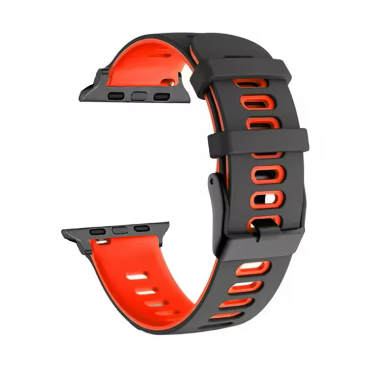 Correa De Reloj De Silicona Para Apple Watch Compatible Con Series 8 Se 9 7 6 5 4 3 Ultra2 Tamaños 44mm 40mm 49mm 45mm 41mm 38-42mm Color Variado - 1