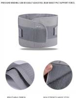 Cinturón Ajustable De Apoyo Para Cintura Para Hombres Y Mujeres Cinturón Respirable Soporte De Cintura Para Adultos Color Gris - details 7