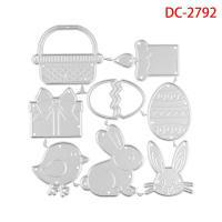 Cortadores De Metal Para Decoración De Pascua Conejos Conejitos Y Huevo Múltiples Uso En Scrapbooking Álbumes De Fotos Y Cartas DIY - details 48