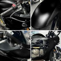 Pegatina De Coche Negra En Acero Pulido Vinilo Impermeable Antigolpes Para Motocicleta Cubierta De Cuerpo De Auto Accesorios De Coche - details 7