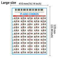 Grande Tablero De Acordes De Piano Con 60 Acordes De Piano Laminado Aprendizaje De Teclado Para Principiantes Y Musicians Teoría Musical - details 4
