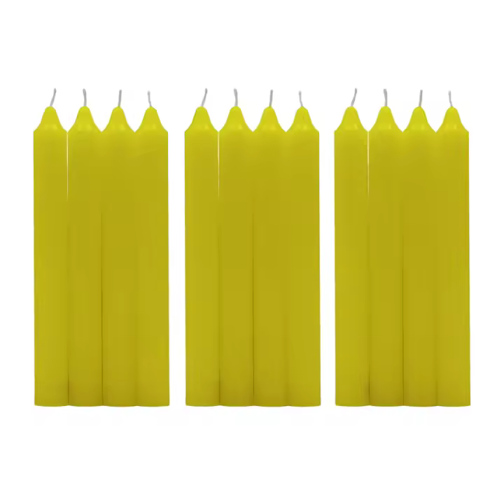Zimmy - Velas Cilíndricas de Mesa 17.5 cm - 100% Parafina y Mecha de Algodón, Sin Perfume - Variedad de Colores - 1