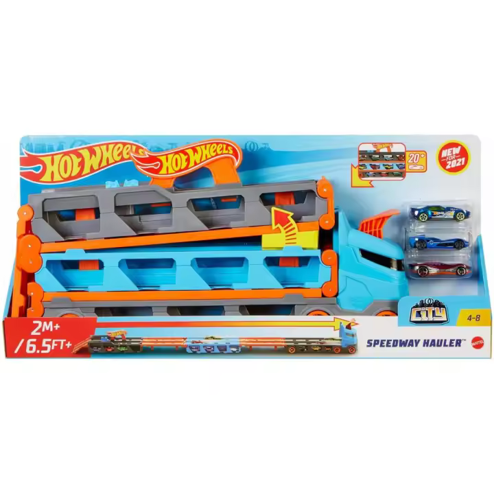 Hot Wheels Camión de Transporte Convertible Mattel GVG37 Vehículos para jugar - 1