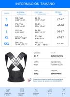 Cinturón De Corrección De Postura Trasera Chaleco De Soporte Para Correctora De Postura Vestimenta Universal De Poliéster - details 0