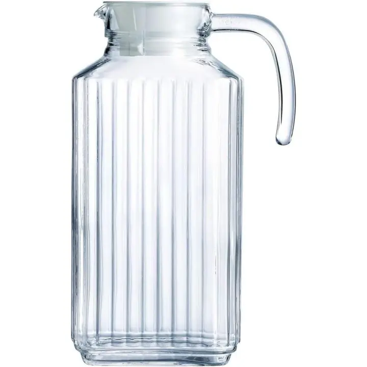 ARTEHOME Luminarc  Jarra de agua con tapa blanca 1,7L ,Jarra de cristal,Color Transparente,Clásico - 1