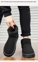 Botas De Invierno Elegantes Para Mujer Botas De Rodilla Y Tobillo Con Diseño De Luna Botas De Cuero Artificial Suela De Goma Talla Verdadera Para Adultos - details 12