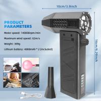 CAER Violent Fan 140000RPM Limpieza Portátil Con Aspiradora De Aire Portátil Duster Tipo-C Ventilador Potente Para El Hogar Y Exteriores - details 0