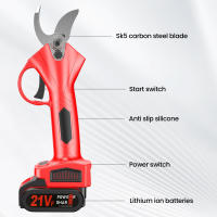 30mm Podadora eléctrica inalámbrica de 21V, tijeras de podar eficientes para árboles frutales, bonsái, 600W,cortador de ramas, herramienta de paisajismo - details 1