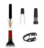 Abreventanas De Vino Con Bomba De Aire Herramienta Para Sacar Tiras De Madera De Acero Inoxidable Accesorio De Barra Ecológico - details 12