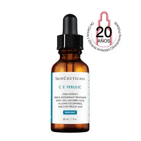 C E Ferulic Sérum de Ácido Ferúlico con Vitamina C - 15% Vitamina C Pura + Vitamina E - Sérum Antioxidante para Arrugas, Líneas de Expresión y Firmeza - Protección Ambiental Avanzada - 1