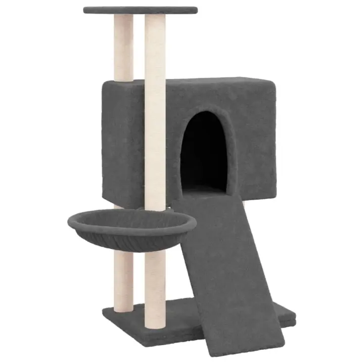 Rascador para Gatos with postes de isal gris obscura 96 cm - 1