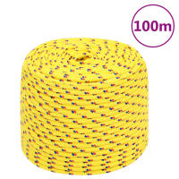vidaXL Cuerda de barco polipropileno 6 mm 100 m cuerda Color Amarillo,  orange,  Verde y mas - details 0