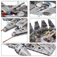 Nueva Stock 1381 Piezas Millennium Falcon Power Awakening Set Modelo De Bloques De Construcción Compatible Con 75257 Juguete Para Niños - details 8