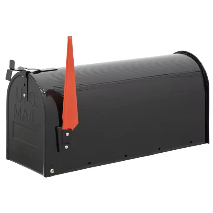 ARREGUI USA Mail USA/N Buzón Exterior de Acero de Estilo Americano | Buzón Americano | Buzón para Pan, Periódicos, Revistas, Sobres Grandes y Correo | Buzón Panera | Gran Capacidad | Negro - 1