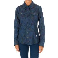 MET-Camisa Tejana Manga Larga 10DCL0058 para Mujer