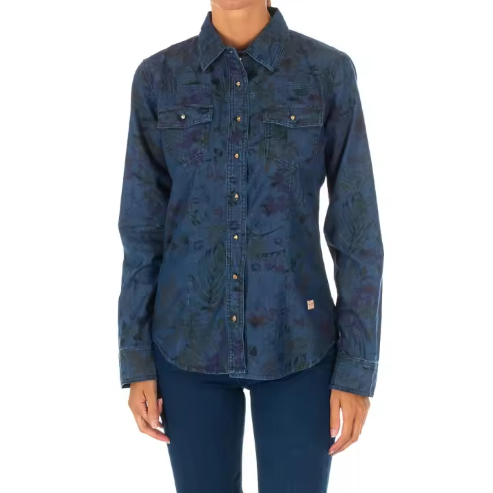 MET-Camisa Tejana Manga Larga 10DCL0058 para Mujer - 1