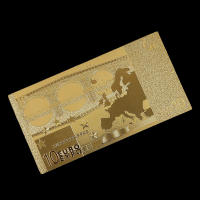 Set De 7 PCS De Notas De Banco De Euro Con Película De Oro 24K Decoración Colección Regalo Creativo Impermeable - details 7