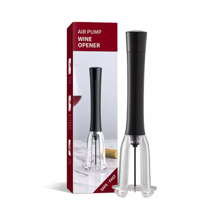 Abrevidor De Botellas De Vino Automático Eco-amigable Plástico Herramientas De Vino Con Aluminio Resistente Para Cocina Y Uso Doméstico - 1